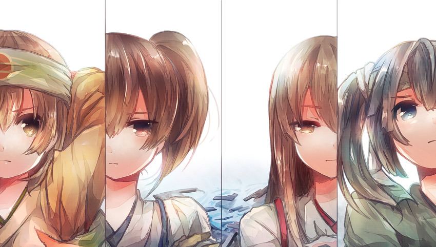 kaga, akagi, souryuu, hiryuu, hiryuu kai ni, and 1 more (kantai collection) drawn by sugino_(patrassyar)