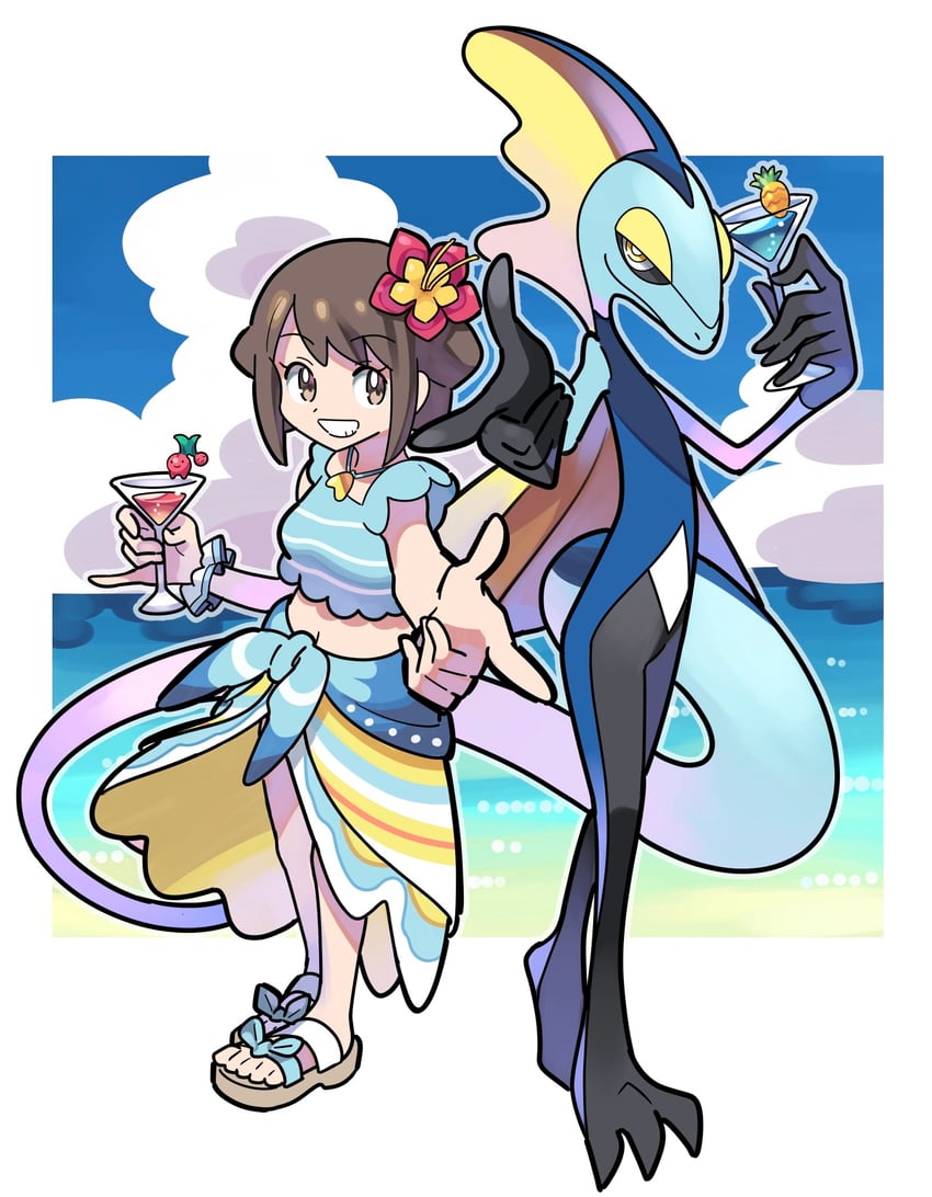 Gloria Inteleon Cherubi And Gloria Pokemon And 2 More Drawn By Sutokame Danbooru