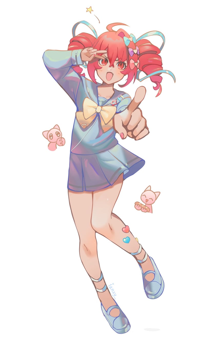 kasane teto, chouzetsusaikawa tenshi-chan, and pien cat (utau and 1 more) drawn by ianxy2