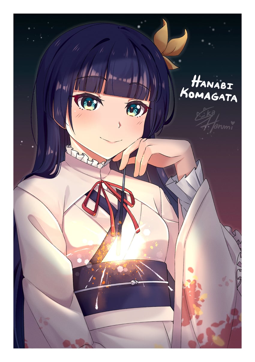 komagata hanabi (love live! and 1 more) drawn by ska.harumi