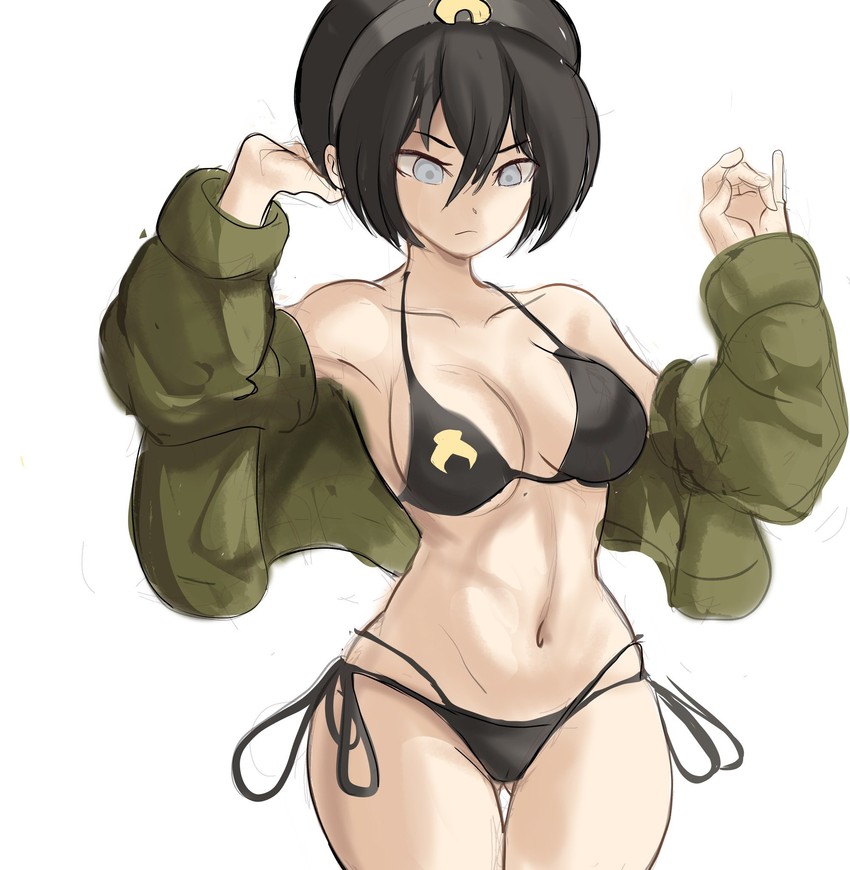 toph beifong (avatar legends and 1 more) drawn by rakeemspoon