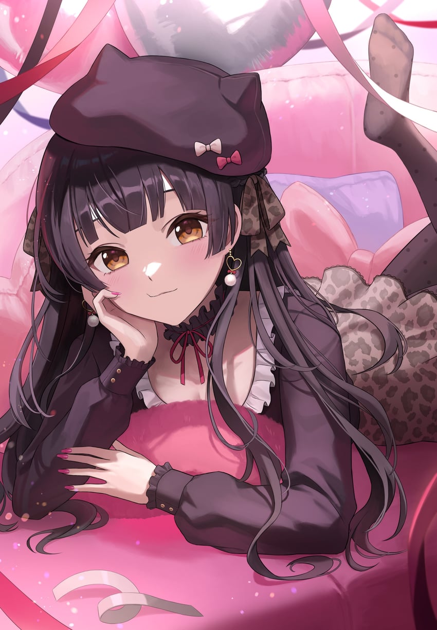 mayuzumi fuyuko (idolmaster and 1 more) drawn by kuri_o_o