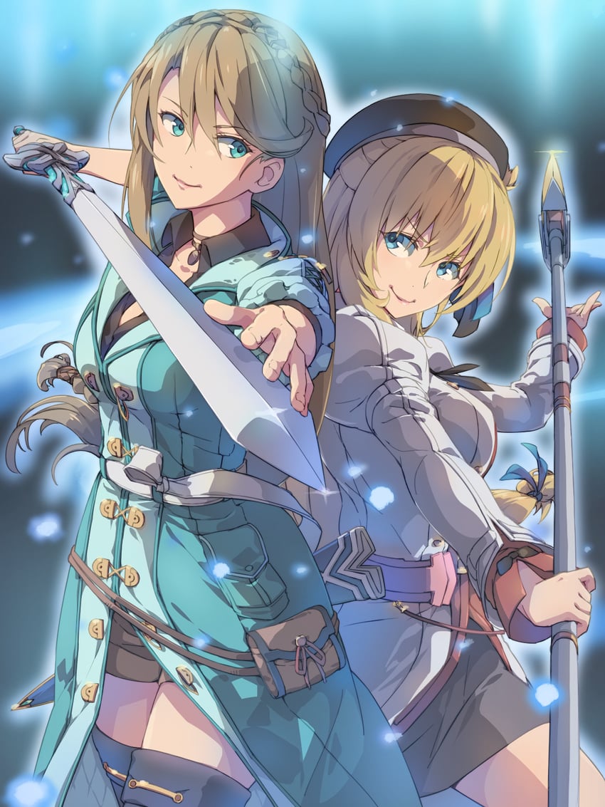 agnes claudel and elaine auclair (eiyuu densetsu and 2 more) drawn by chiharu_(9654784)