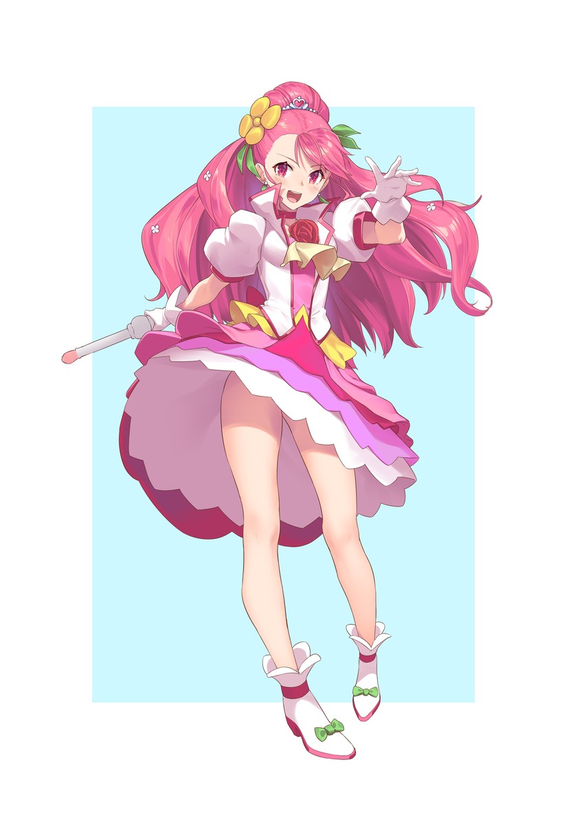 hanadera nodoka and cure grace (precure and 1 more) drawn by huai_diao_de_zongzi