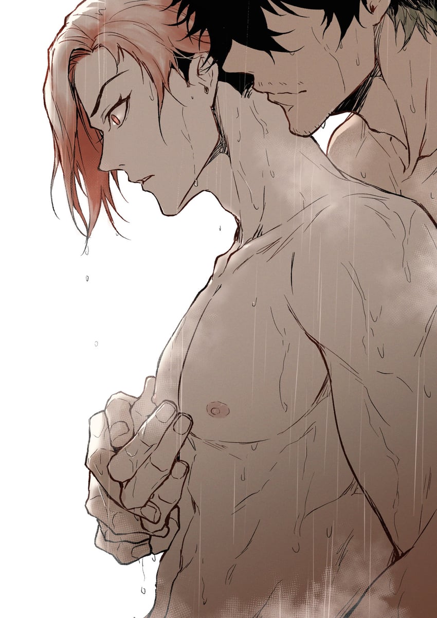 oliver aiku and sendou shuuto (blue lock) drawn by chuma_a_a