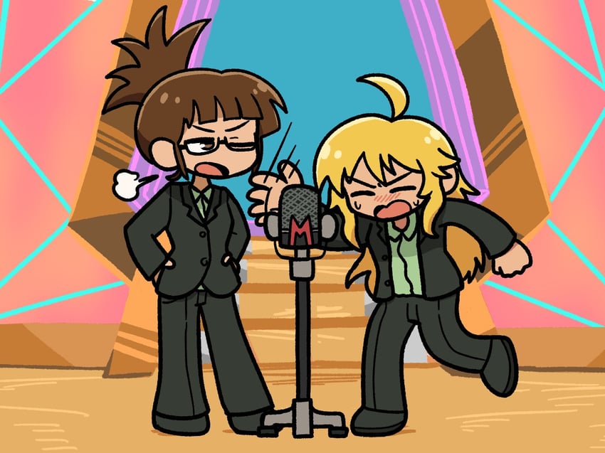 hoshii miki and akizuki ritsuko (idolmaster and 2 more) drawn by fis_(t83192933)
