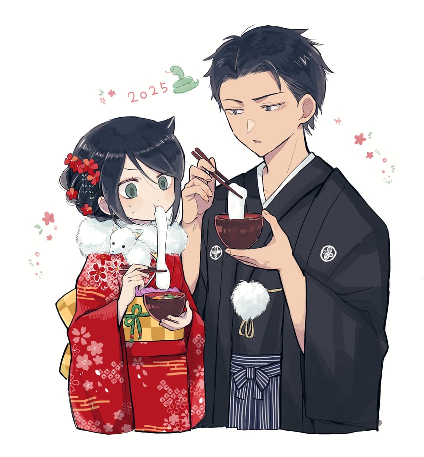 kuroki tomoko and kuroki tomoki (watashi ga motenai no wa dou kangaetemo omaera ga warui!) drawn by nuka_(nukamochi)