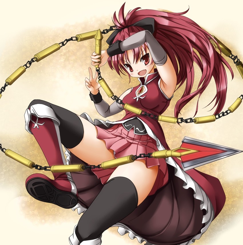 sakura kyoko (mahou shoujo madoka magica) drawn by ashita_yaru