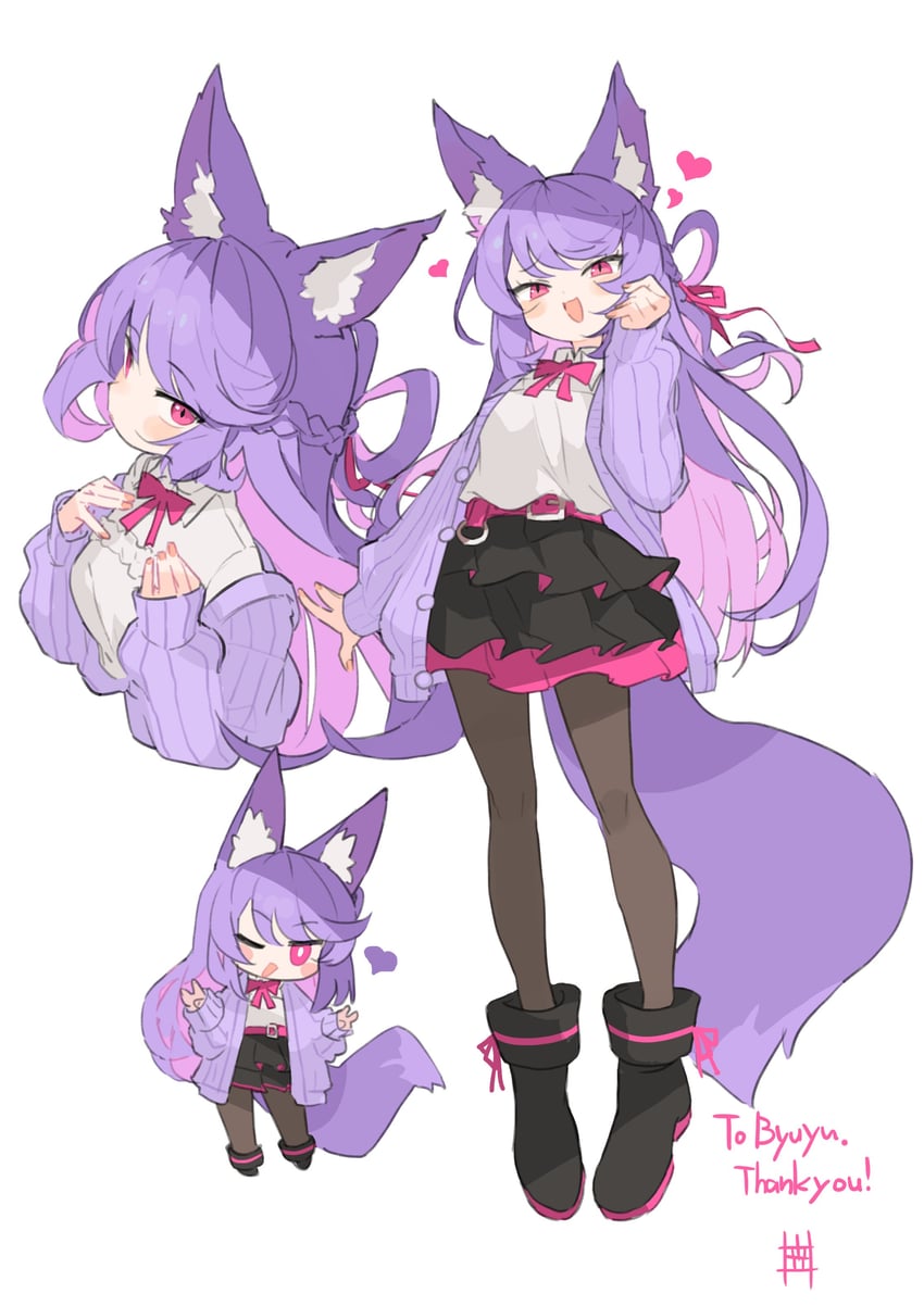 byuyu (indie virtual youtuber) drawn by kasa_(hitori_sanka)