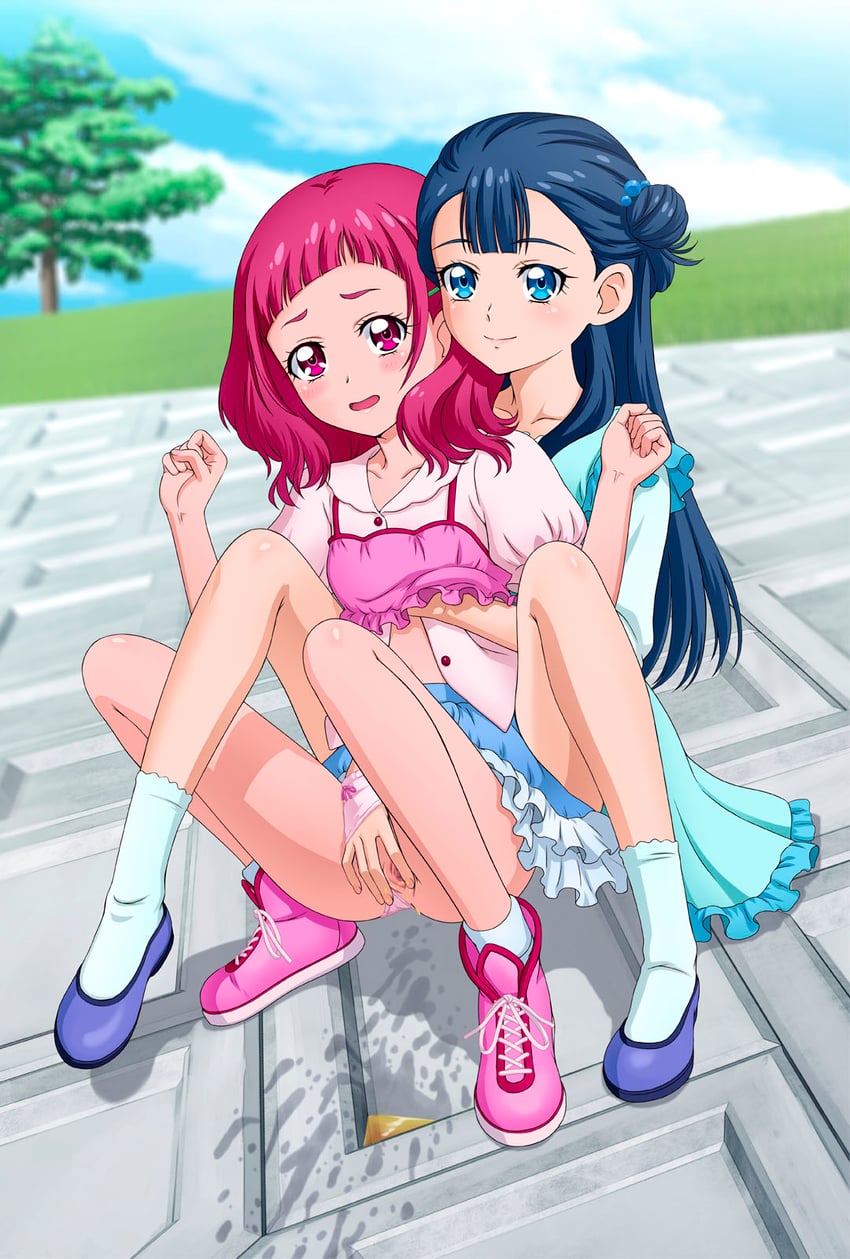 nono hana and yakushiji saaya (precure and 1 more) drawn by tooo