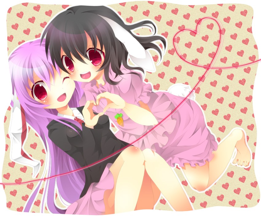 reisen udongein inaba and inaba tewi (touhou) drawn by fuuna_thise