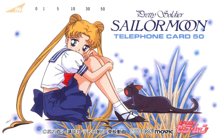 tsukino usagi and luna (bishoujo senshi sailor moon) drawn by tadano_kazuko