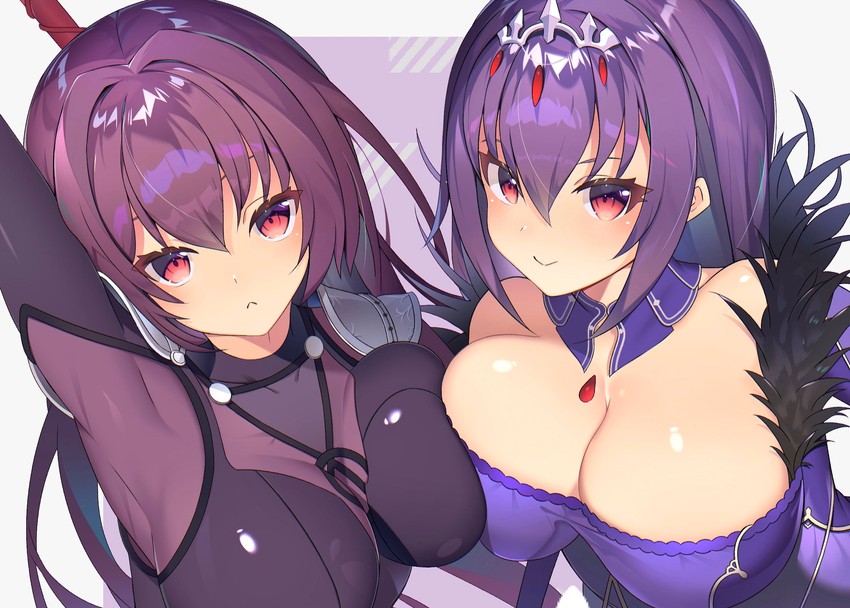 scathach and scathach skadi (fate and 1 more) drawn by nayuta_(una)
