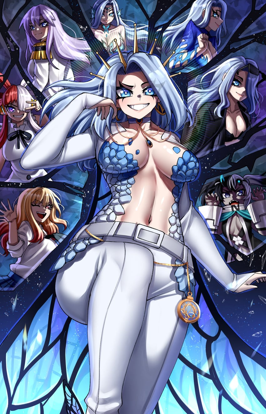 kitagawa marin, uta, monarch, and shira (one piece and 4 more) drawn by rageman709