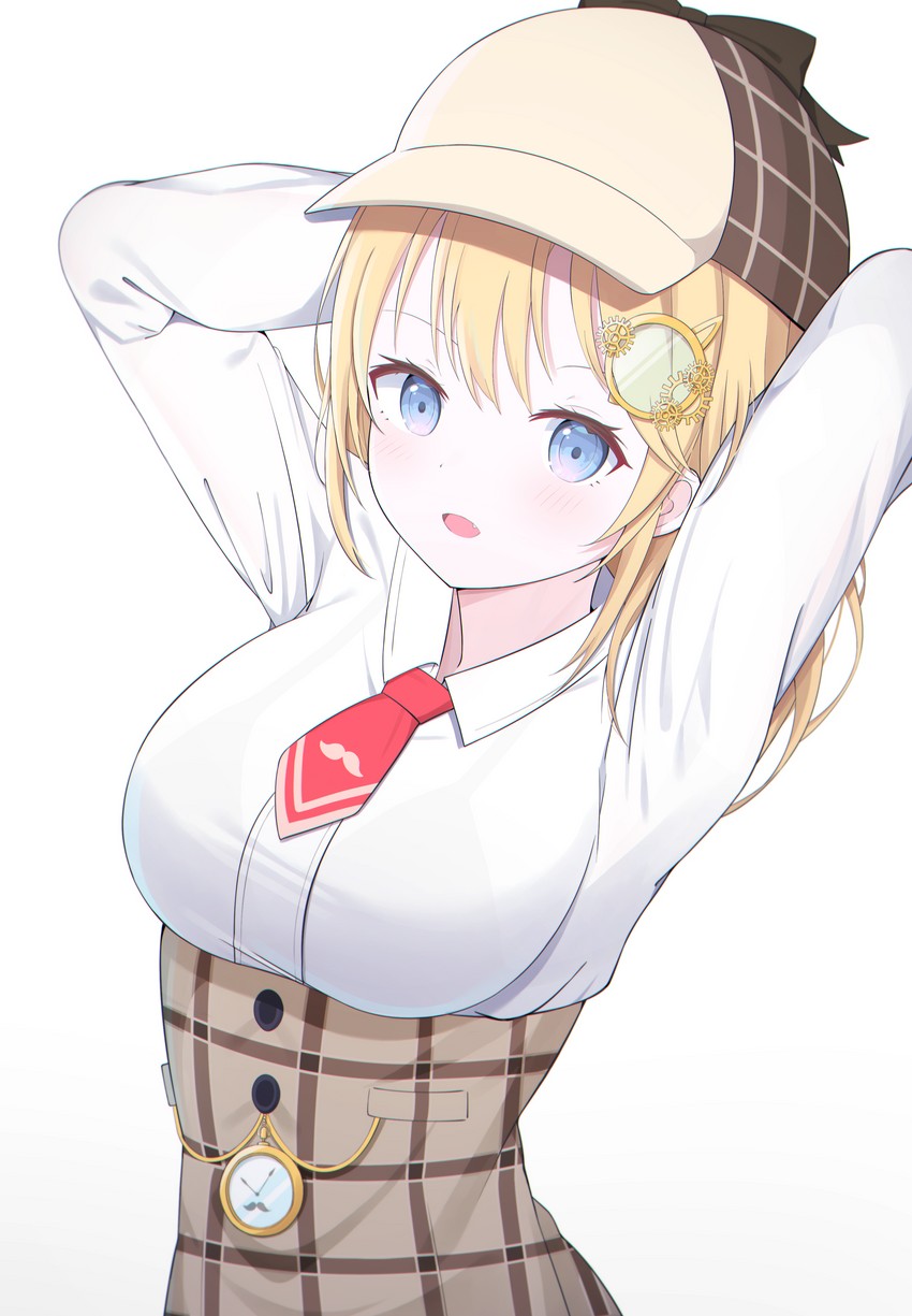 watson amelia (hololive and 1 more) drawn by starfox1015