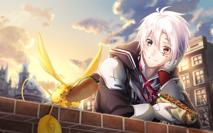 allen walker and timcanpy (d.gray-man) drawn by fukuzawa_yukichi_(egoist867)