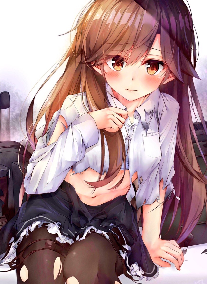 arashio and arashio kai ni (kantai collection) drawn by rouka_(akatyann)