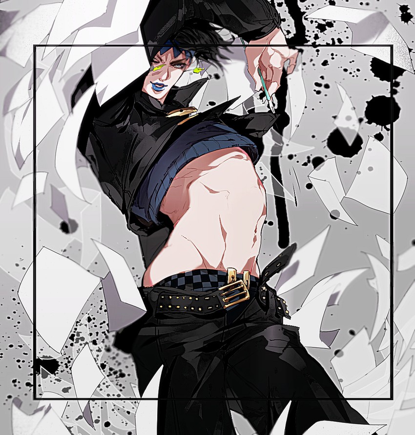 kishibe rohan (jojo no kimyou na bouken and 1 more) drawn by kiki_(re_6xxx)