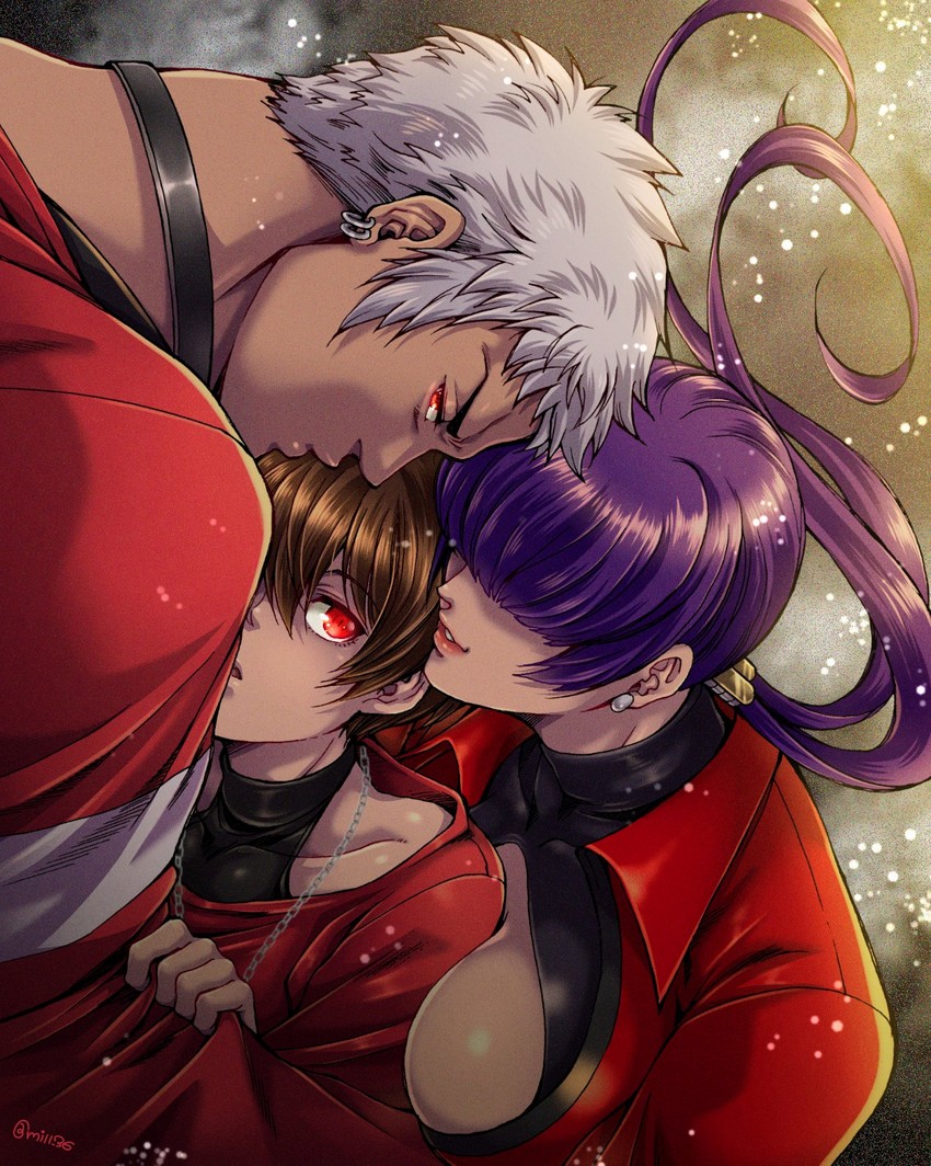 shermie, chris, nanakase yashiro, orochi shermie, orochi chris, and 1 more (the king of fighters) drawn by miru_(mill_36)
