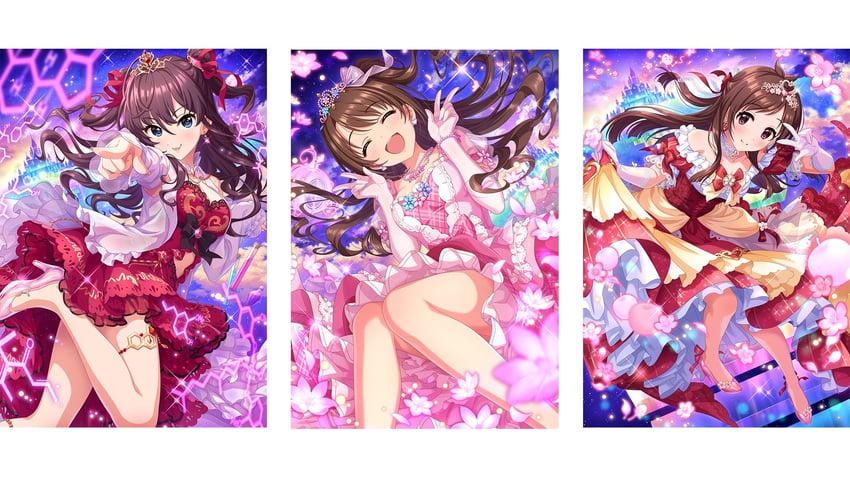 shimamura uzuki, ichinose shiki, and tsujino akari (idolmaster and 1 more)