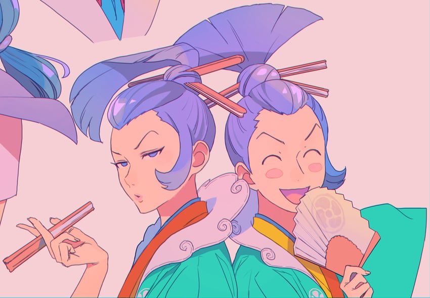 uendo toneido (ace attorney and 1 more) drawn by ouse_(otussger)