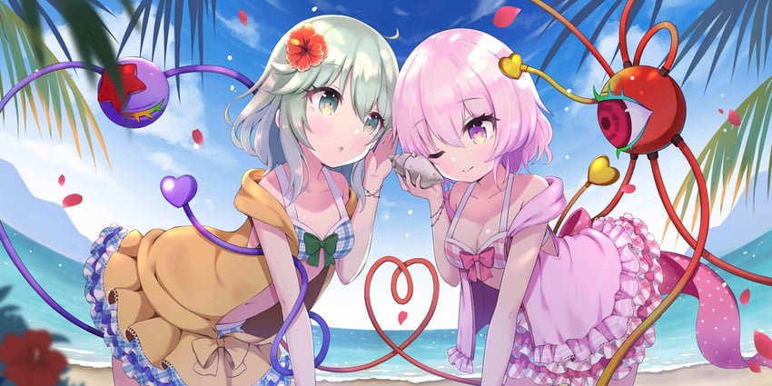 komeiji koishi and komeiji satori (touhou and 1 more) drawn by siragagaga