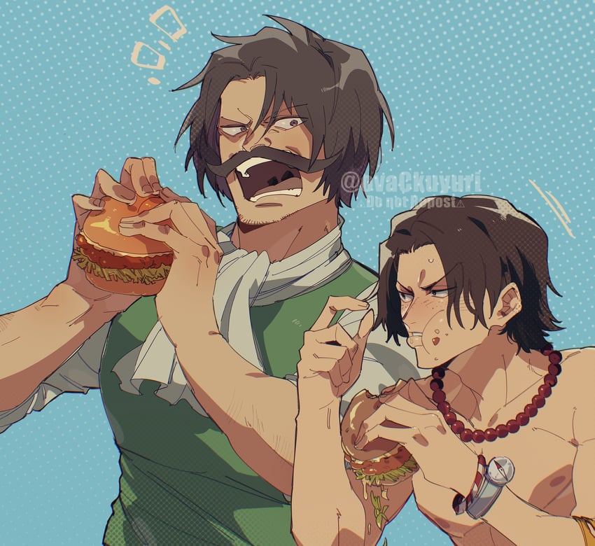 portgas d. ace and gol d. roger (one piece) drawn by ovasayuri