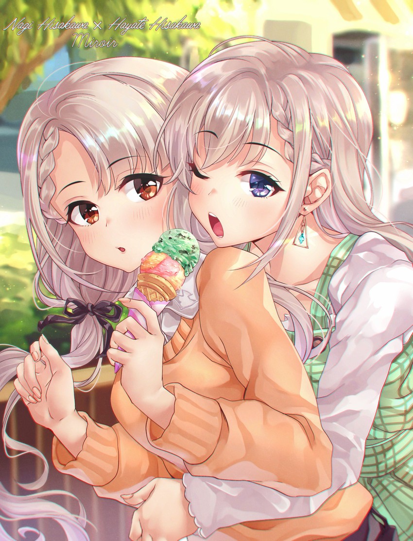 hisakawa hayate and hisakawa nagi (idolmaster and 1 more) drawn by shashaki