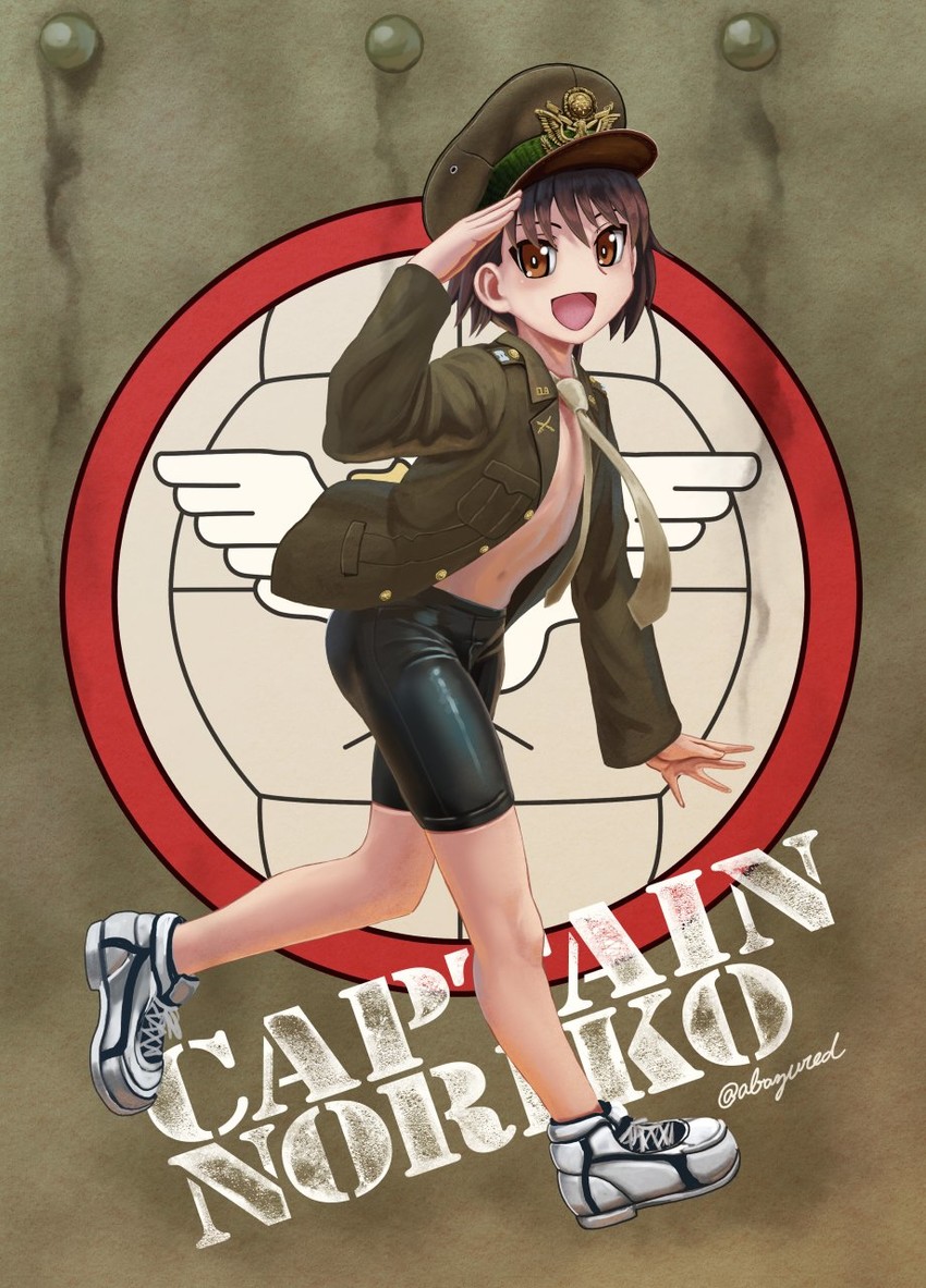 isobe noriko (girls und panzer) drawn by abazu-red