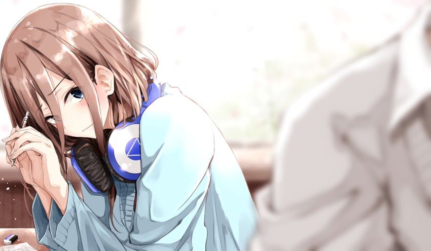 nakano miku and uesugi fuutarou (go-toubun no hanayome) drawn by fuu_(fuore)