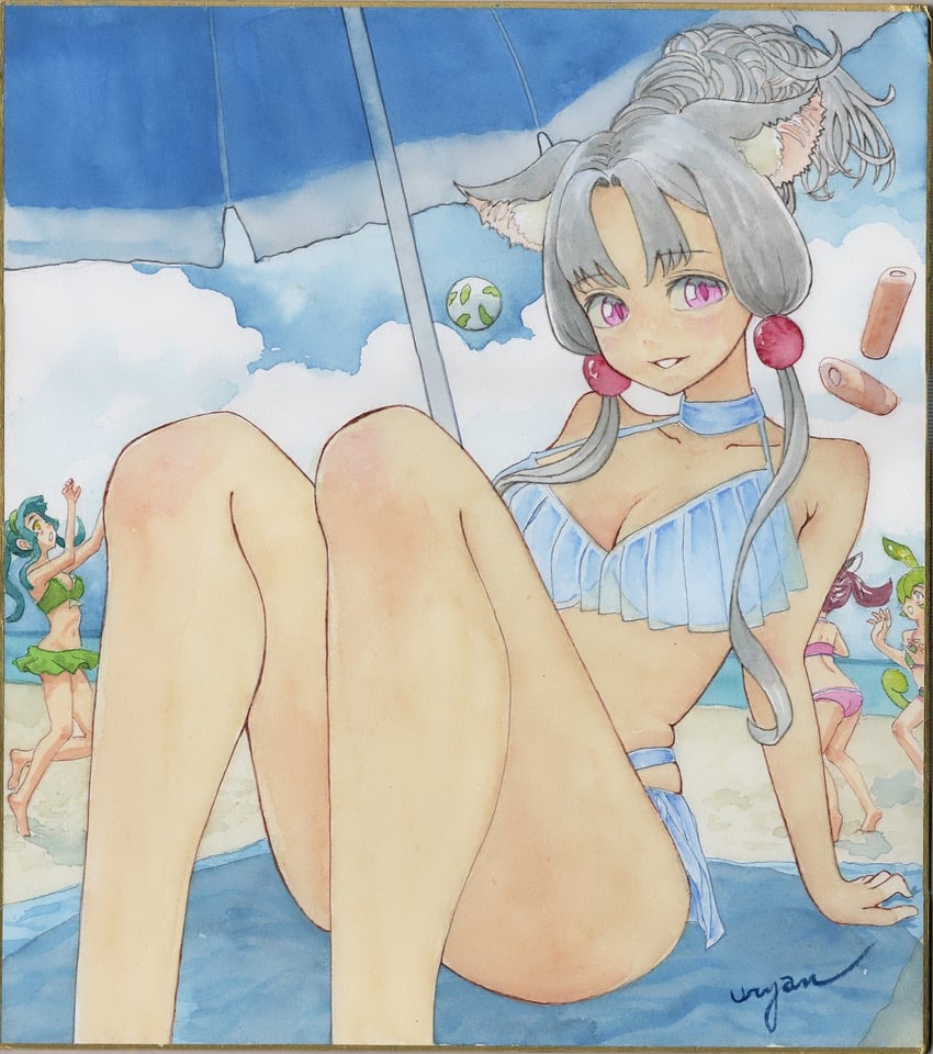 touhoku kiritan, zundamon, touhoku zunko, and touhoku itako (voiceroid and 1 more) drawn by uryan!