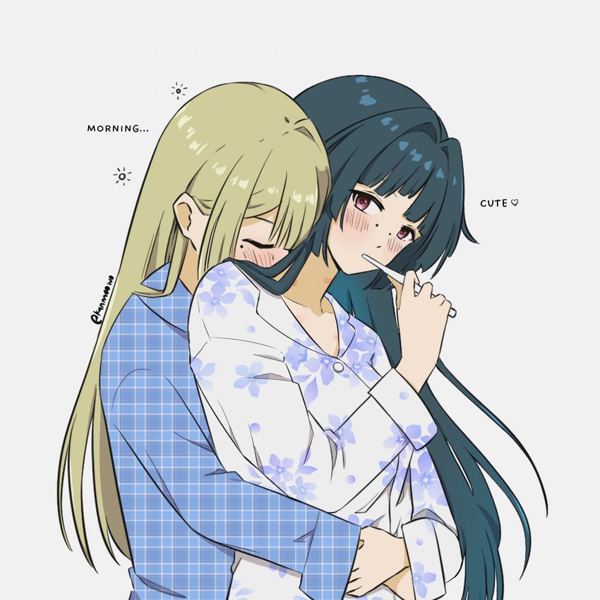 evelyn chevalier and astra yao (zenless zone zero) drawn by kannaoowo