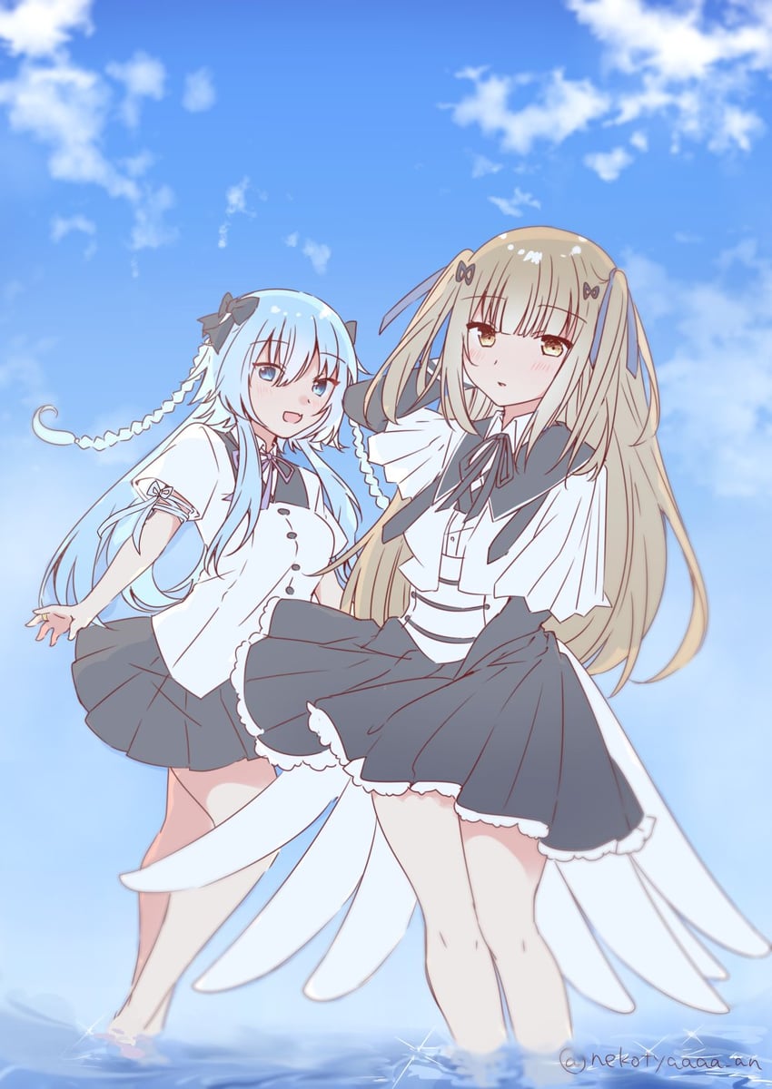 mori tatsuki and tada shiera (assault lily) drawn by benini