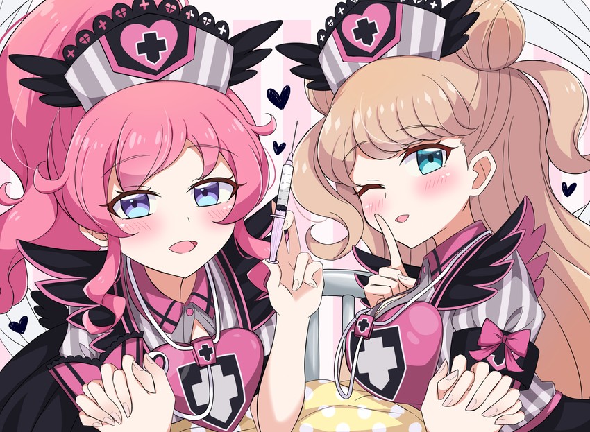 momoyama mirai and kanamori maria (pretty series and 1 more) drawn by meiji_(meizi493)