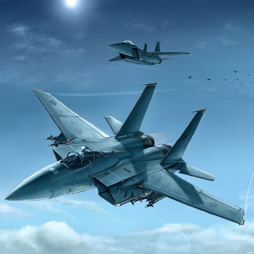 talisman and marcus lampert (ace combat and 1 more) drawn by kcme