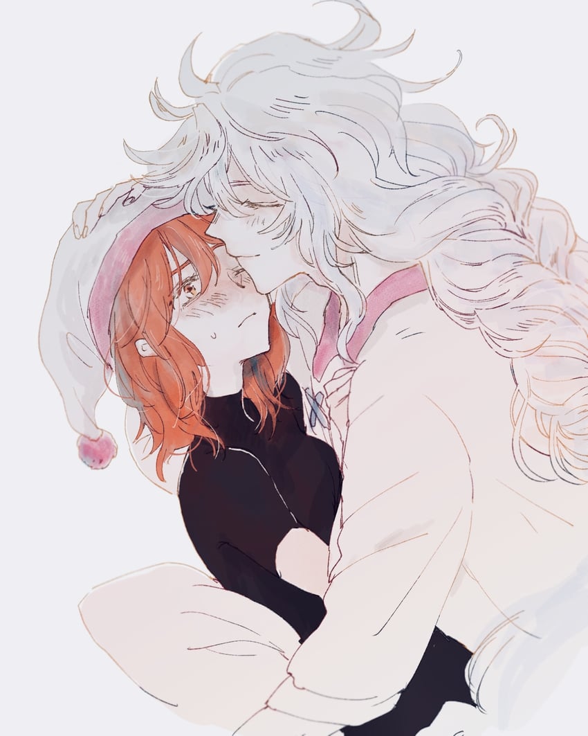 fujimaru ritsuka and merlin (fate and 1 more) drawn by fuwafuwa_no_inu