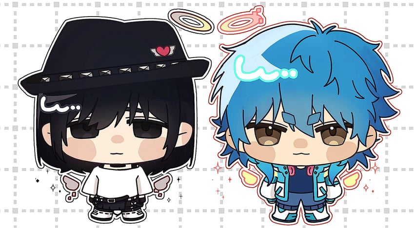 seragaki aoba and sei (dramatical murder) drawn by three_0_0