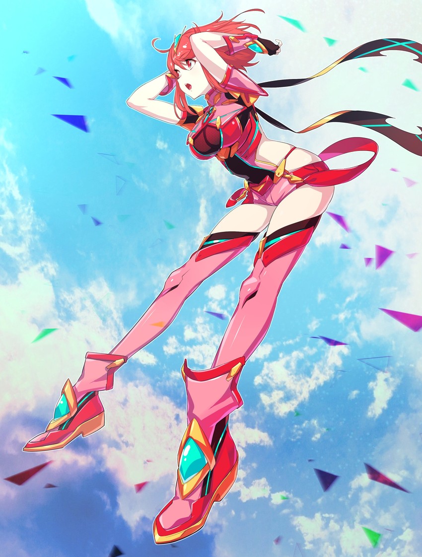 pyra (xenoblade chronicles and 1 more) drawn by green322