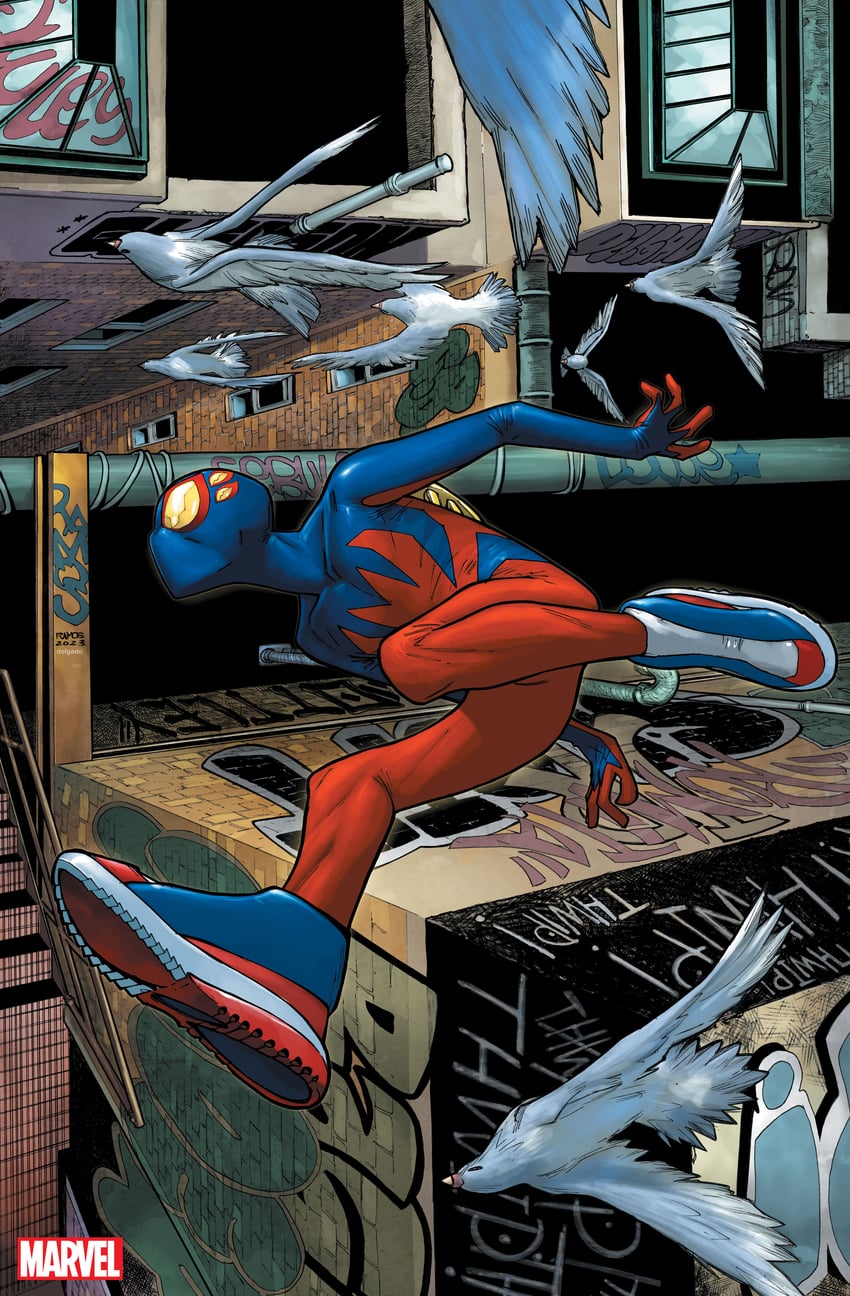 spider-boy and bailey briggs (marvel and 3 more) drawn by humberto_ramos