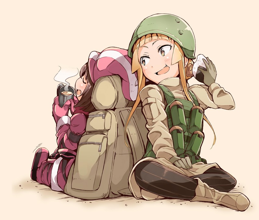 llenn and fukaziroh (sword art online and 1 more) drawn by bibi02