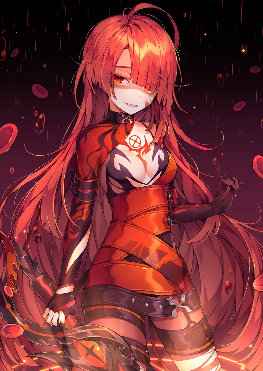 elesis and bloody queen (elsword) drawn by ha_youn