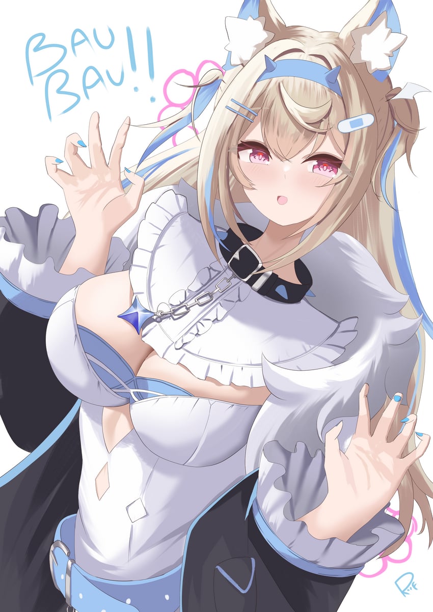 fuwawa abyssgard (hololive and 1 more) drawn by riflech
