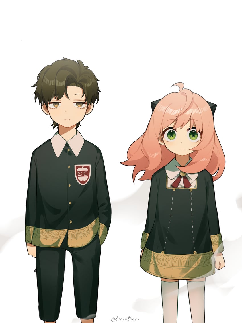 anya and damian desmond (spy x family) drawn by ducartoon