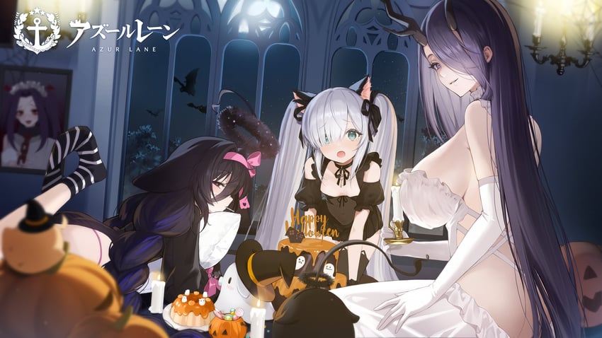 manjuu, janus, golden hind, whydah, and adventure galley (azur lane) drawn by chungu