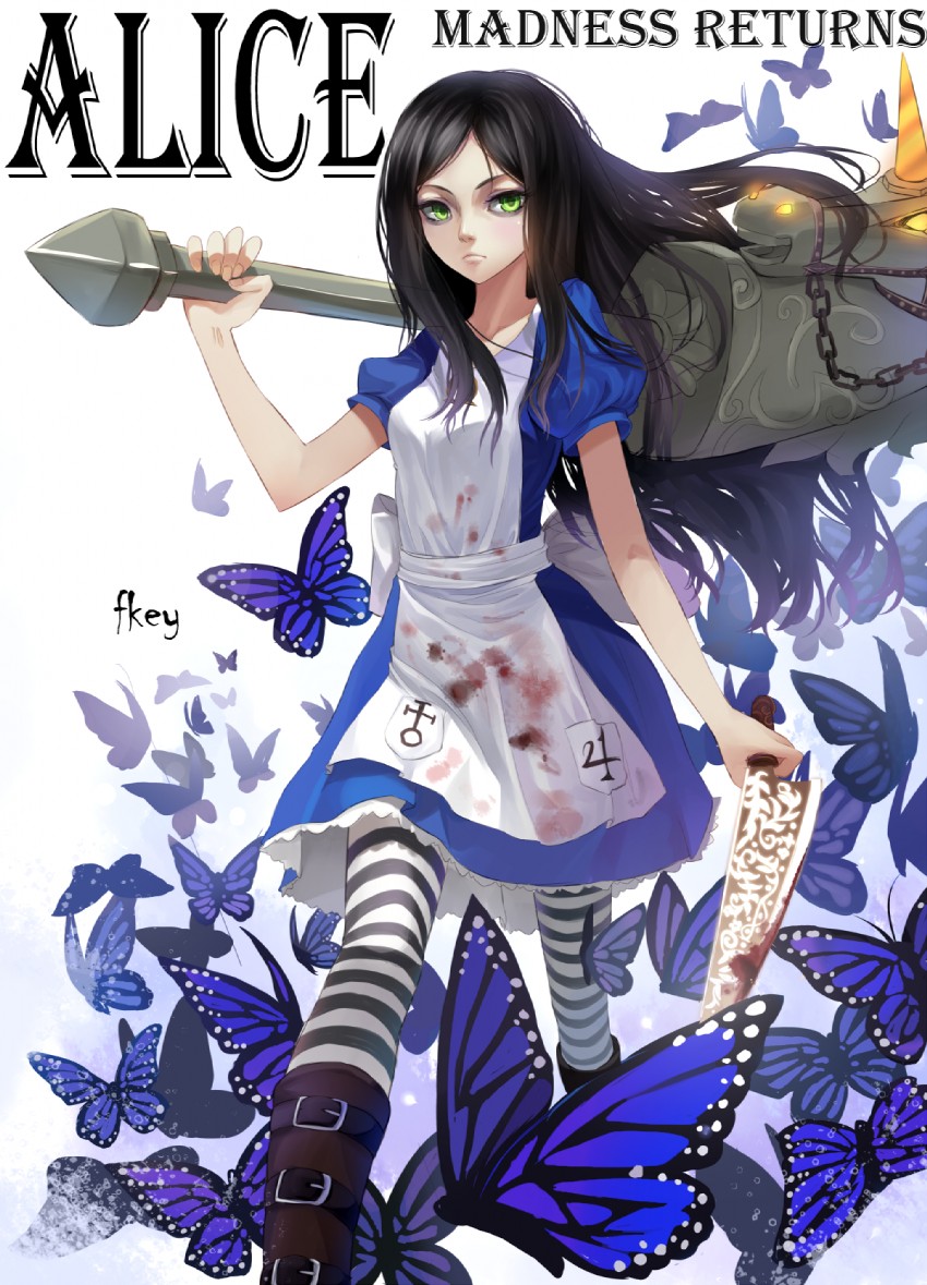 alice liddell (american mcgee's alice and 1 more) drawn by fkey