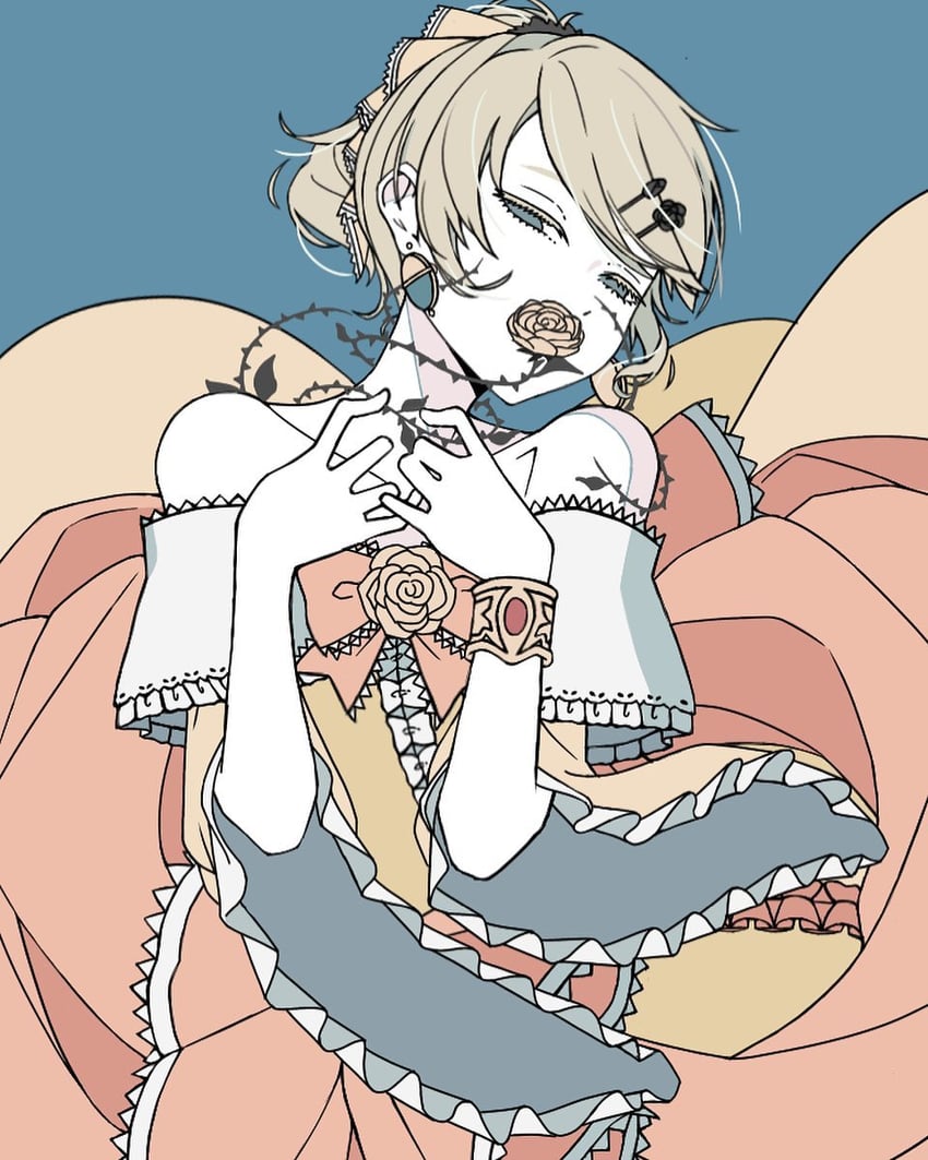 kagamine rin and riliane lucifen d'autriche (vocaloid and 2 more) drawn by sorn_somnang