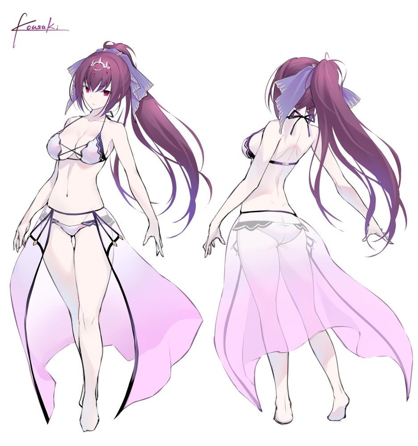 scathach and scathach skadi (fate and 1 more) drawn by kousaki_rui
