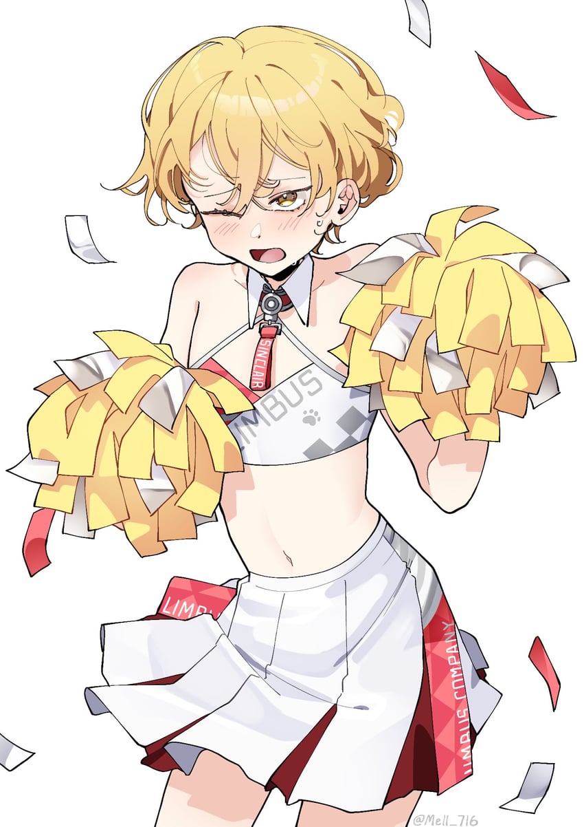 sinclair (blue archive and 2 more) drawn by mell_716