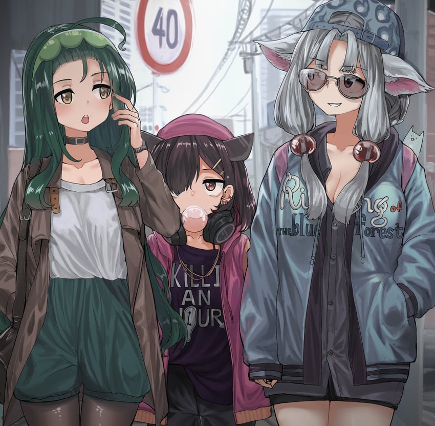 touhoku kiritan, touhoku zunko, touhoku itako, and nhk (vocaloid and 1 more) drawn by microa