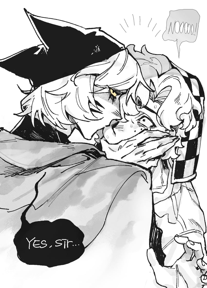 nyen and sebastian de tomato smith chicken legs (randal's friends) drawn by heizuo955